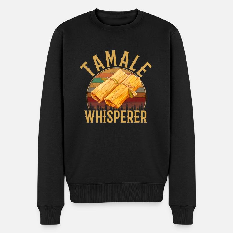 Cuisine mexicaine de Tamale - Pull Premium bio Homme - noir