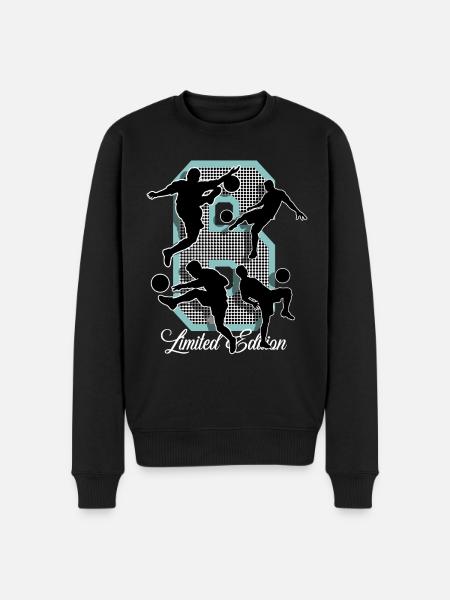 6th Birthday Football - Men's Premium Organic Jumper - black