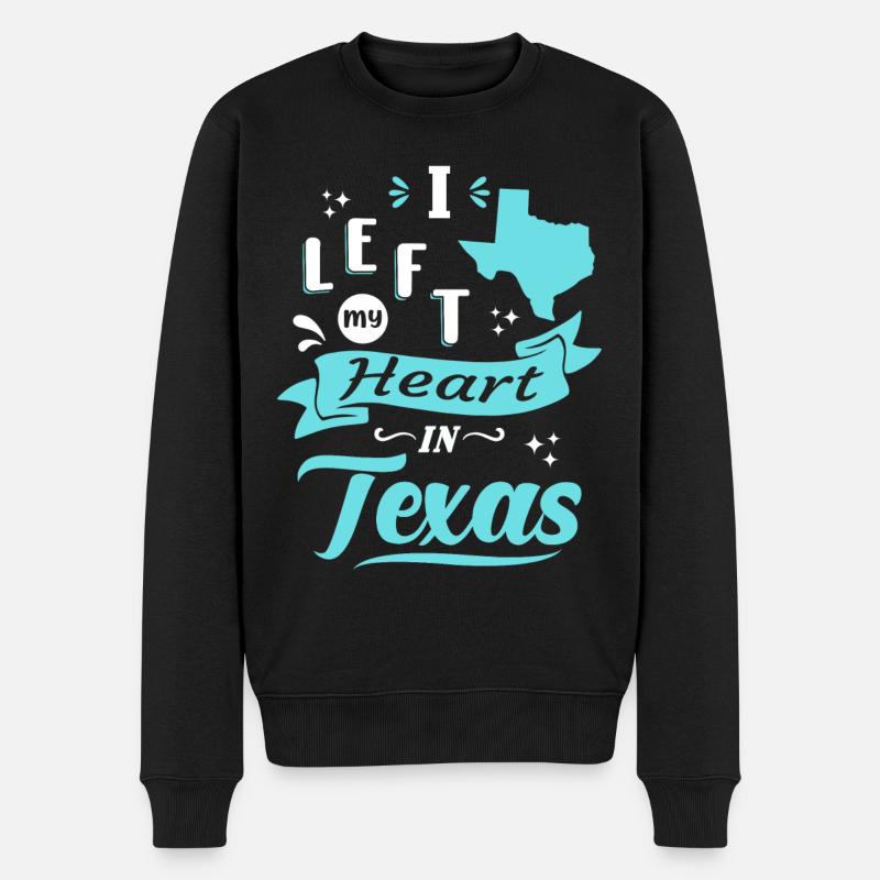 Texas Souvenir Amour - Pull Premium bio Homme - noir