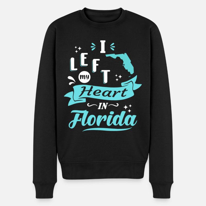 Souvenir de Floride Amour - Pull Premium bio Homme - noir