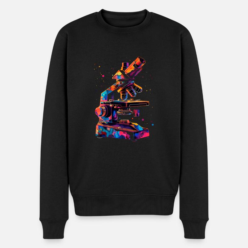 Microscopy Scientist Biologist Microscope - Männer Premium Bio Pullover - Schwarz