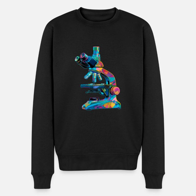 Microscopy Scientist Biologist Microscope - Männer Premium Bio Pullover - Schwarz