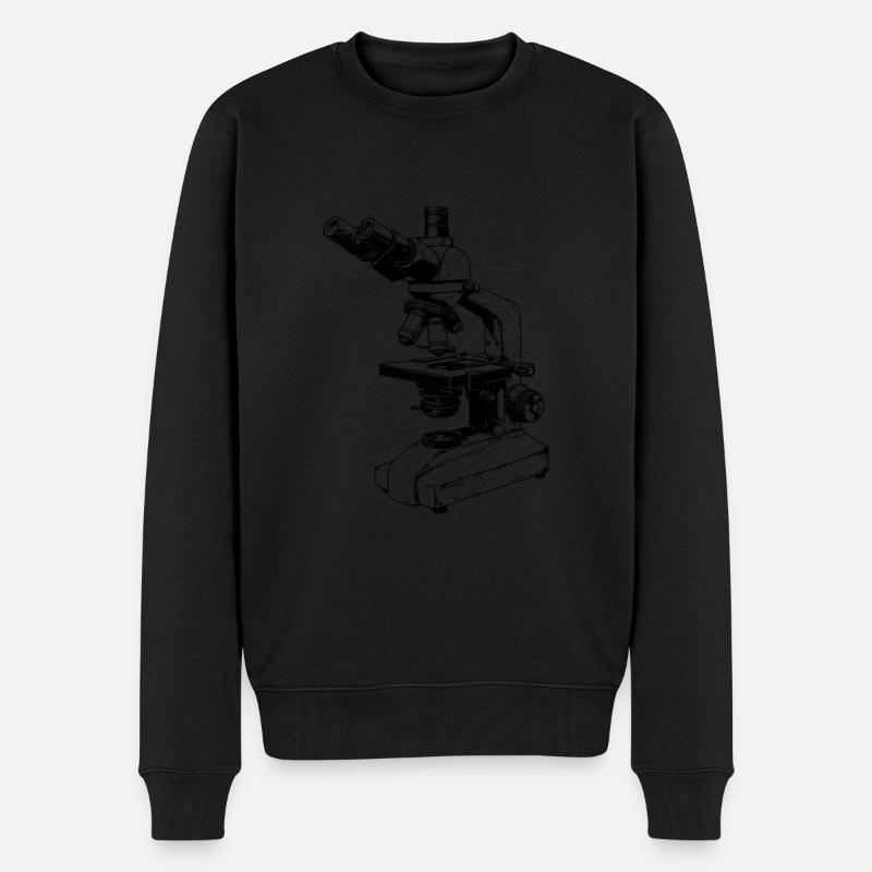 Microscopy Scientist Biologist Microscope - Männer Premium Bio Pullover - Schwarz