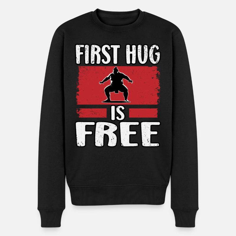 First Hug est gratuit - Pull Premium bio Homme - noir