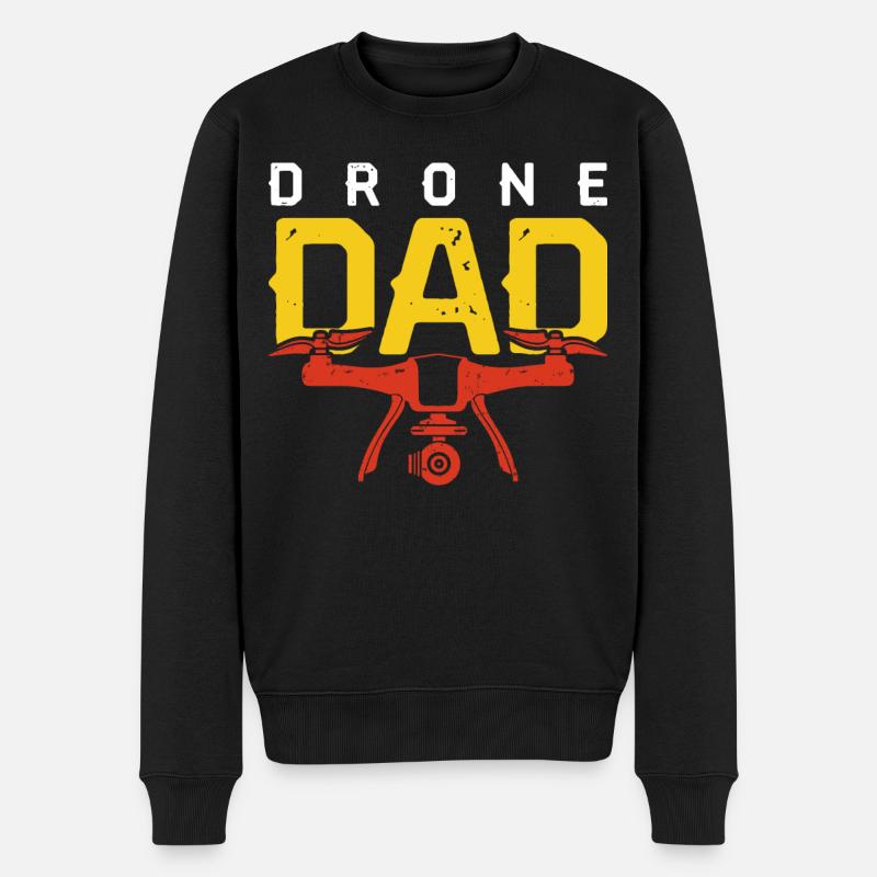 Papa drone - Pull Premium bio Homme - noir
