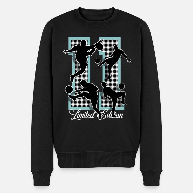Football du 11e anniversaire - Pull Premium bio Homme - noir