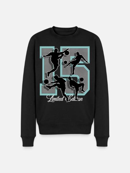 15th Birthday Football - Men's Premium Organic Jumper - black