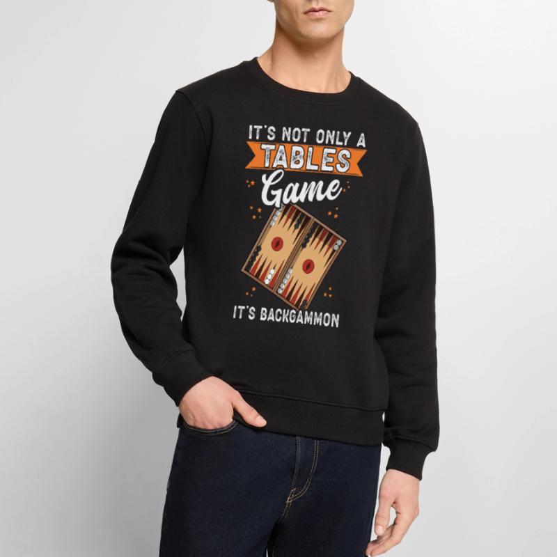 Jeu de société de backgammon Cadeau de jeu de backgammon Pull Premium bio Homme