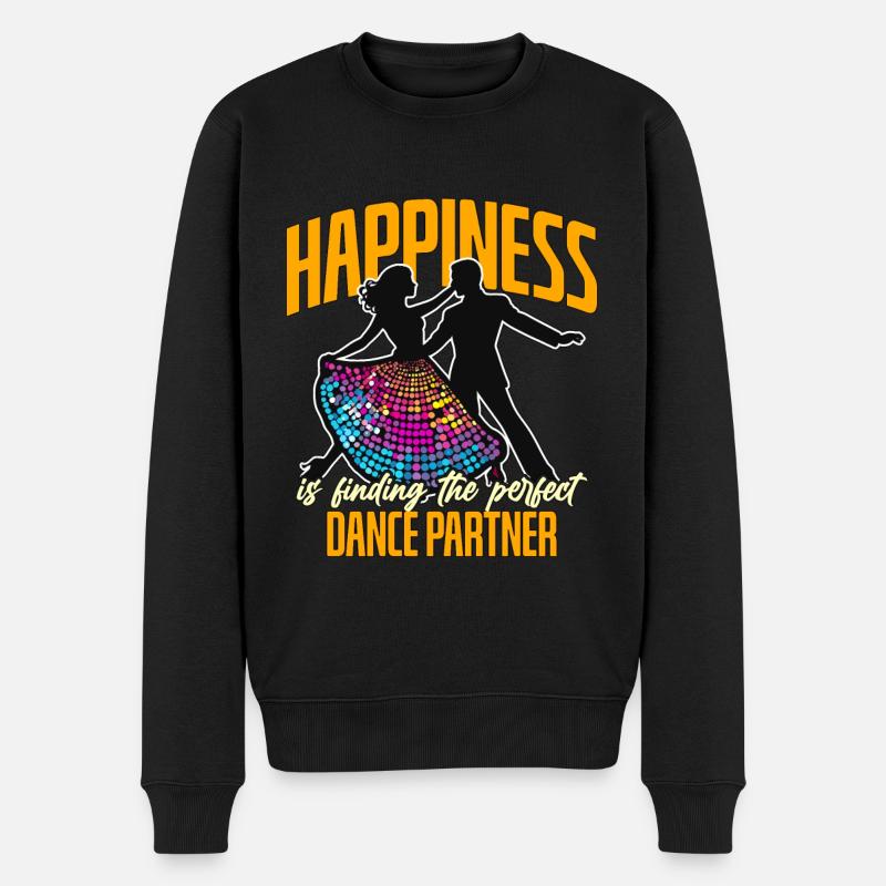 Ballroom Dance Happiness Is Finding Dance Floor - Männer Premium Bio Pullover - Schwarz
