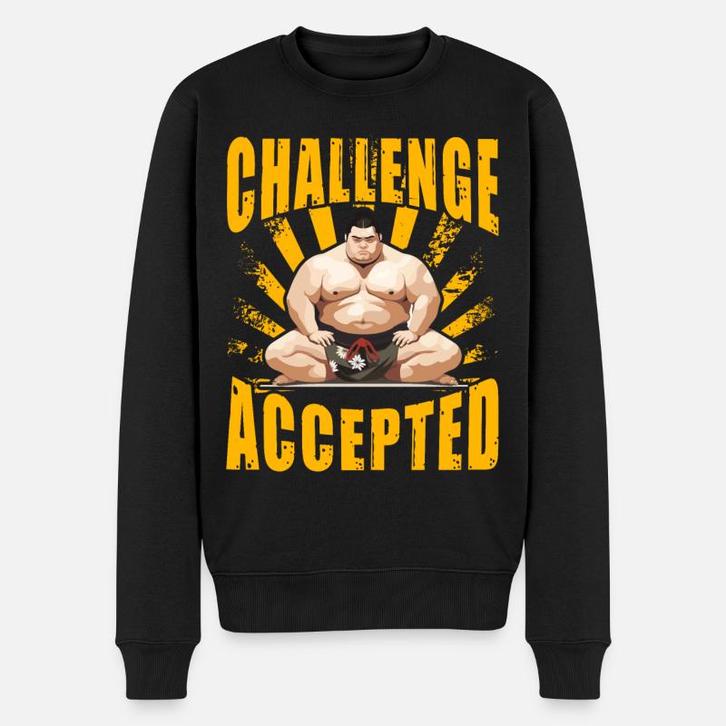 Défi Sumo accepté - Pull Premium bio Homme - noir