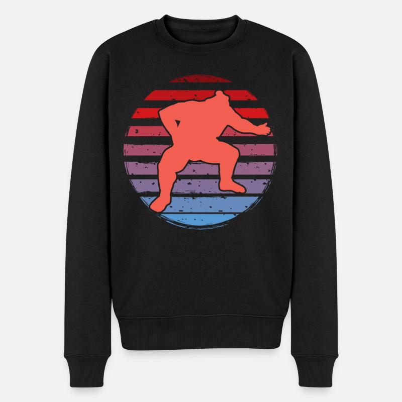 Sumo - Männer Premium Bio Pullover - Schwarz