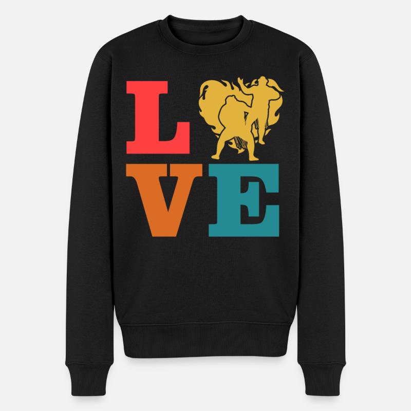 Amour de la lutte - Pull Premium bio Homme - noir