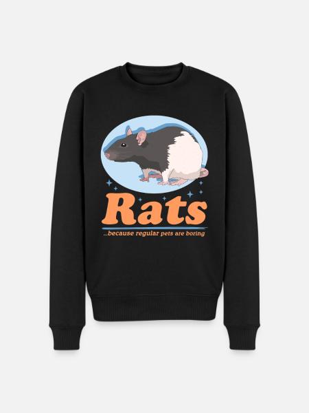Rat Owner Rat Gift - Men's Premium Organic Jumper - black