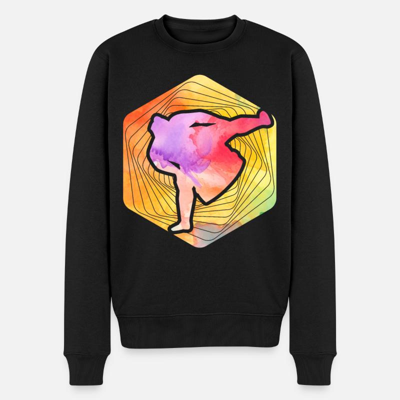 Sumo - Männer Premium Bio Pullover - Schwarz