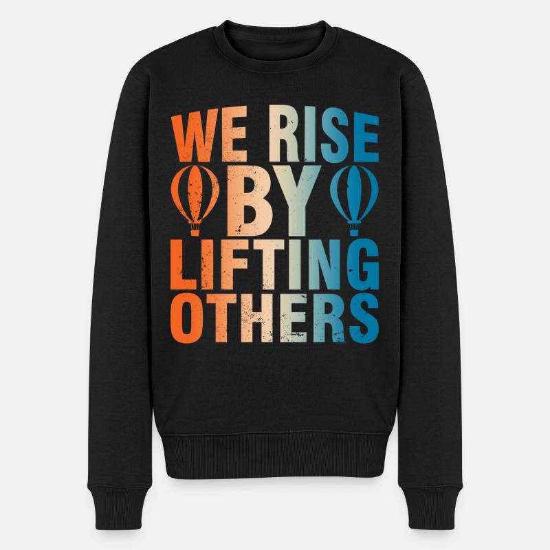 Dicton d’inspiration de montgolfière - Pull Premium bio Homme - noir