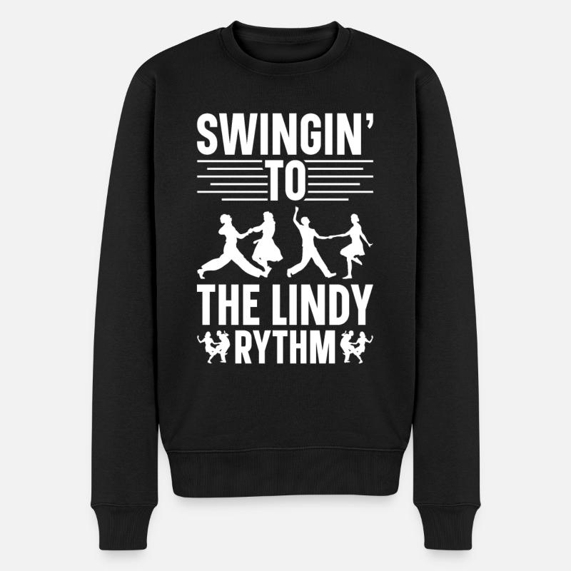 Danseurs de Lindy Hop Danse Swing Danse Swing Couple - Pull Premium bio Homme - noir