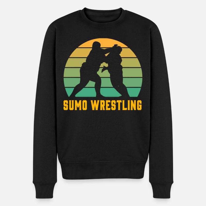 Sumo-Ringen - Männer Premium Bio Pullover - Schwarz