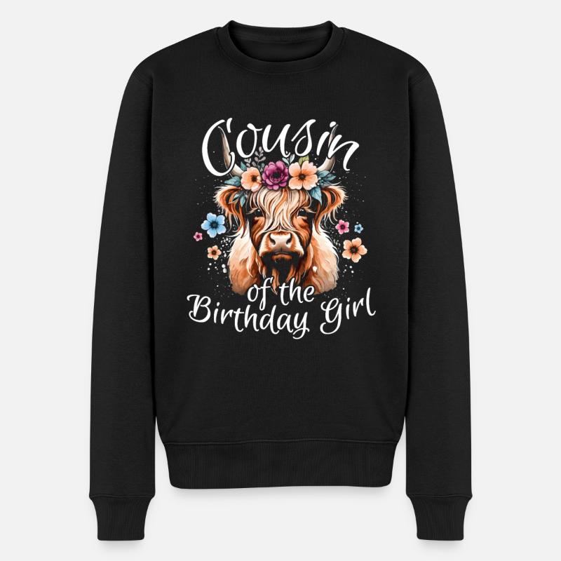 Cousin de la fille d’anniversaire - Pull Premium bio Homme - noir