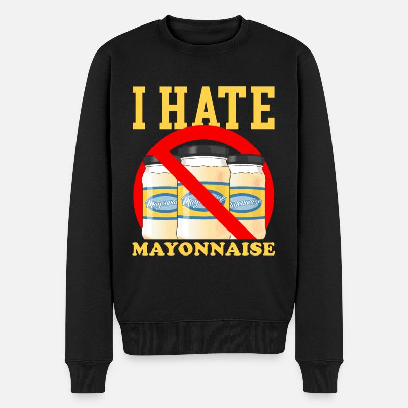 Cadeau de mayonnaise Mayo - Pull Premium bio Homme - noir
