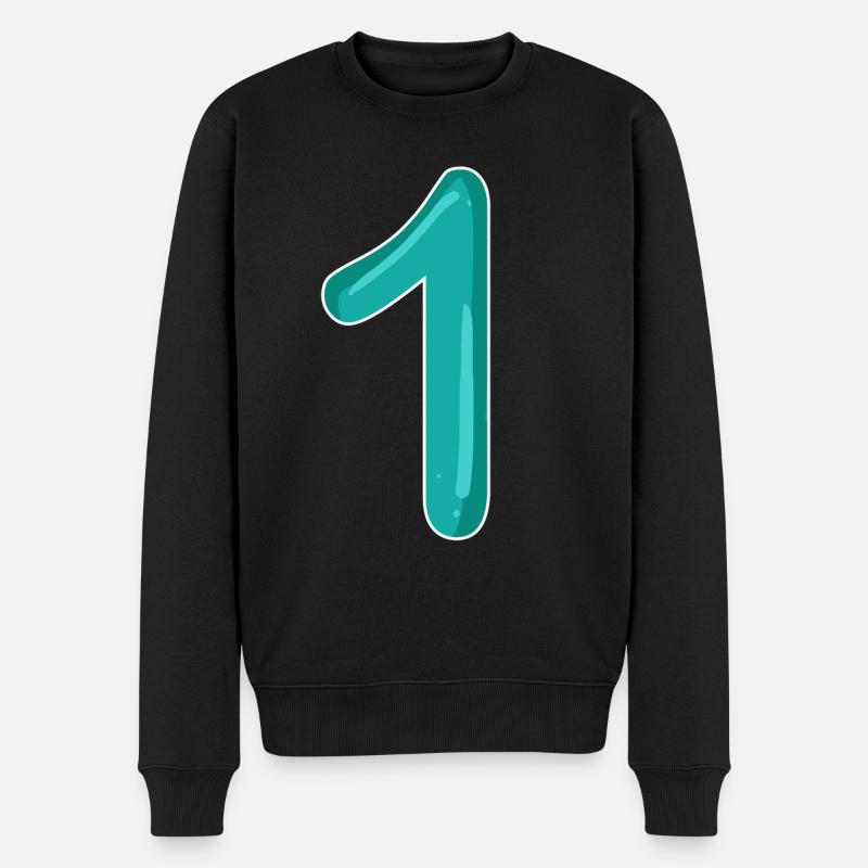 Numéro 1 - Pull Premium bio Homme - noir