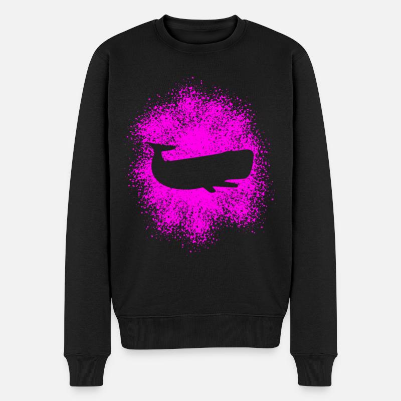 Pottwal Ocean Schützer - Männer Premium Bio Pullover - Schwarz