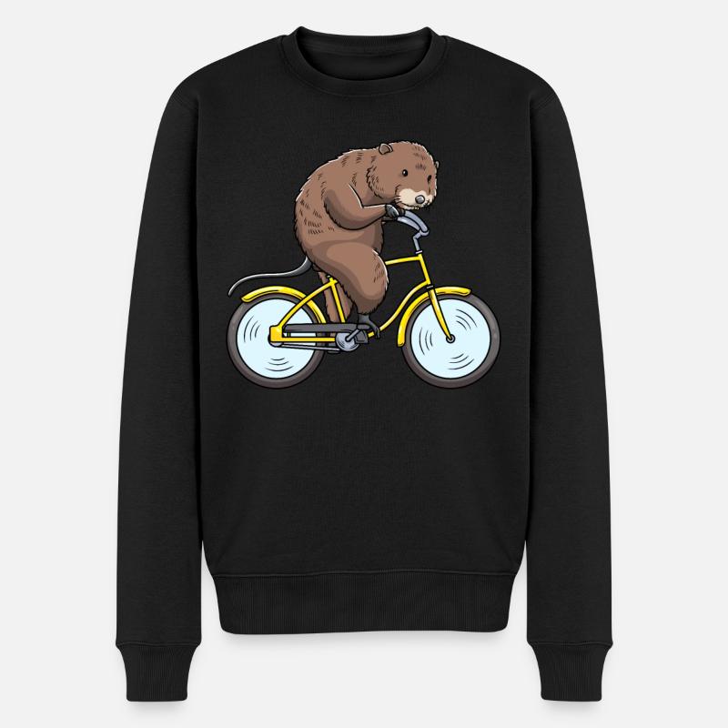 Rat musqué à vélo - Pull Premium bio Homme - noir