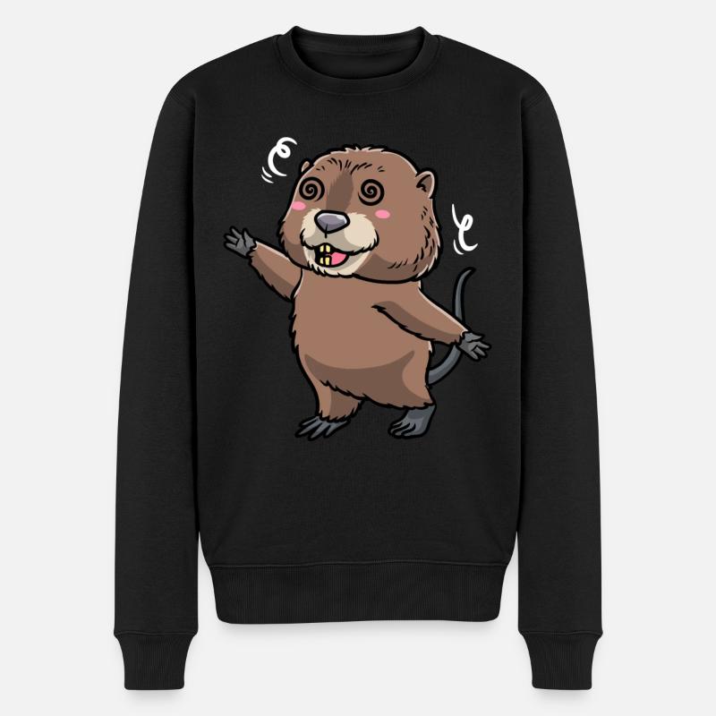 Mignon rat musqué - Pull Premium bio Homme - noir