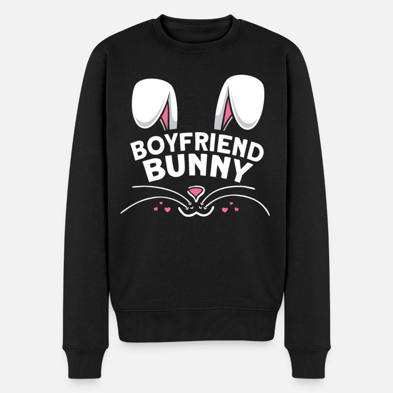 Petit ami lapin - Pull Premium bio Homme - noir