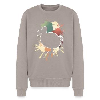 Dodo - Men's Premium Organic Jumper - taupe - Front - Nico (187cm)