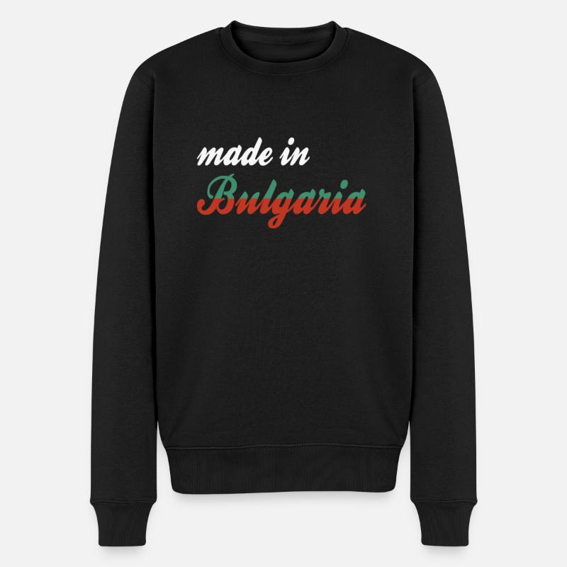 Fabriqué en Bulgarie - Pull Premium bio Homme - noir