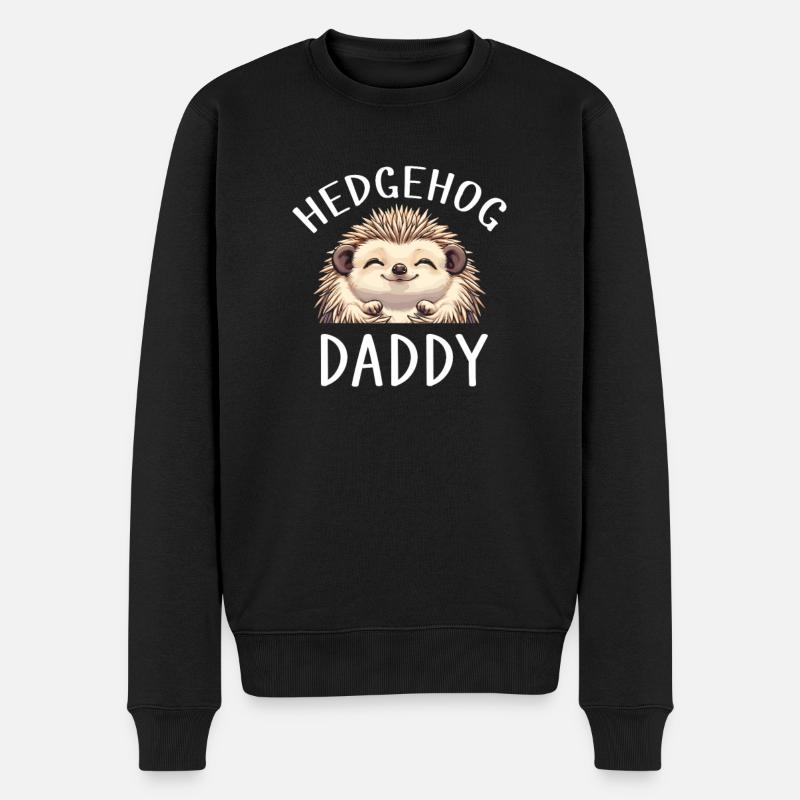 Papa hérisson - Pull Premium bio Homme - noir