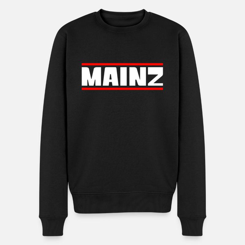 Mainz - Männer Premium Bio Pullover - Schwarz