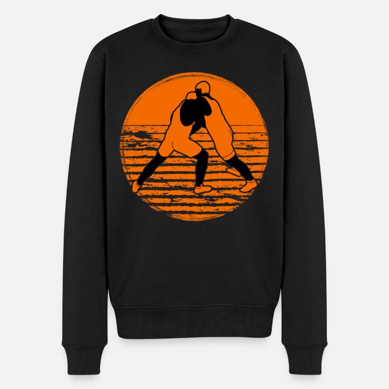 Wrestling - Männer Premium Bio Pullover - Schwarz