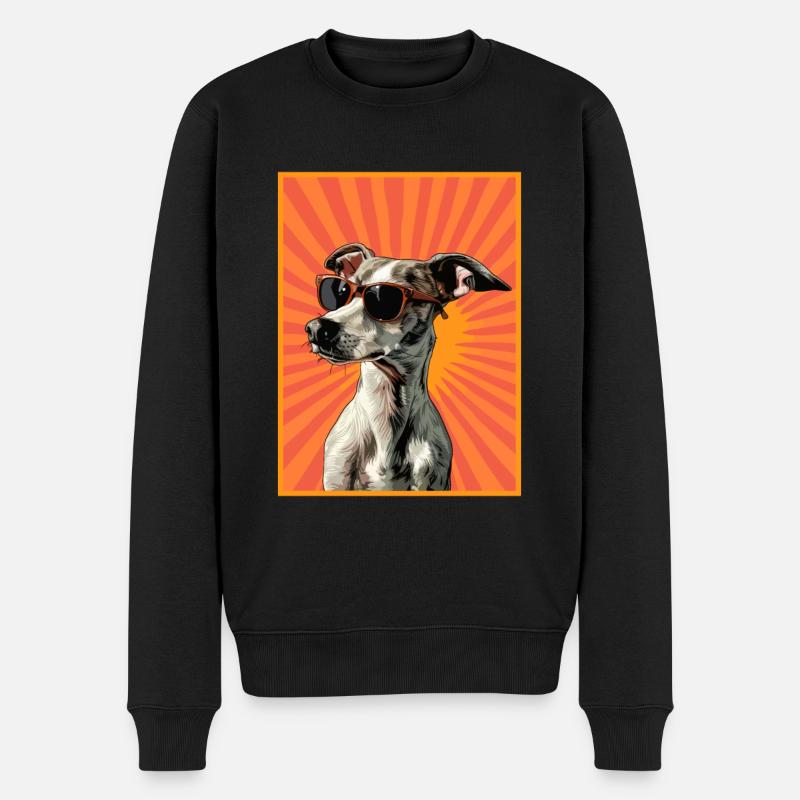 Chien Whippet - Pull Premium bio Homme - noir