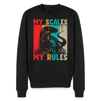 Hangar Komodo propriétaires de dragons, faune, - Pull Premium bio Homme - noir - Devant - Nico (187cm)