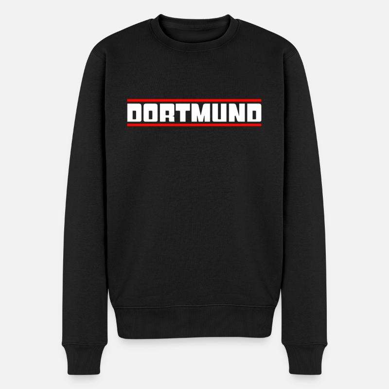 Dortmund - Männer Premium Bio Pullover - Schwarz