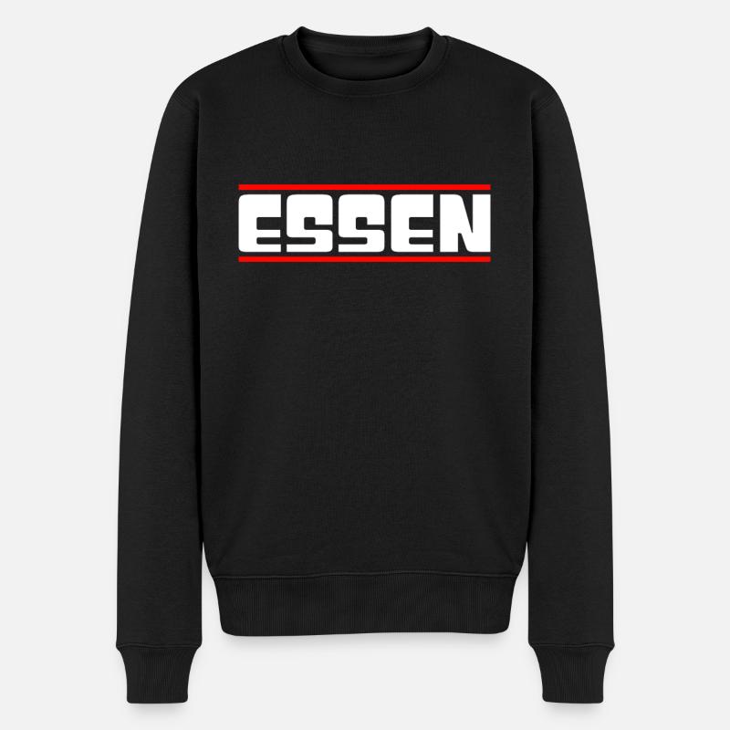 Essen - Männer Premium Bio Pullover - Schwarz