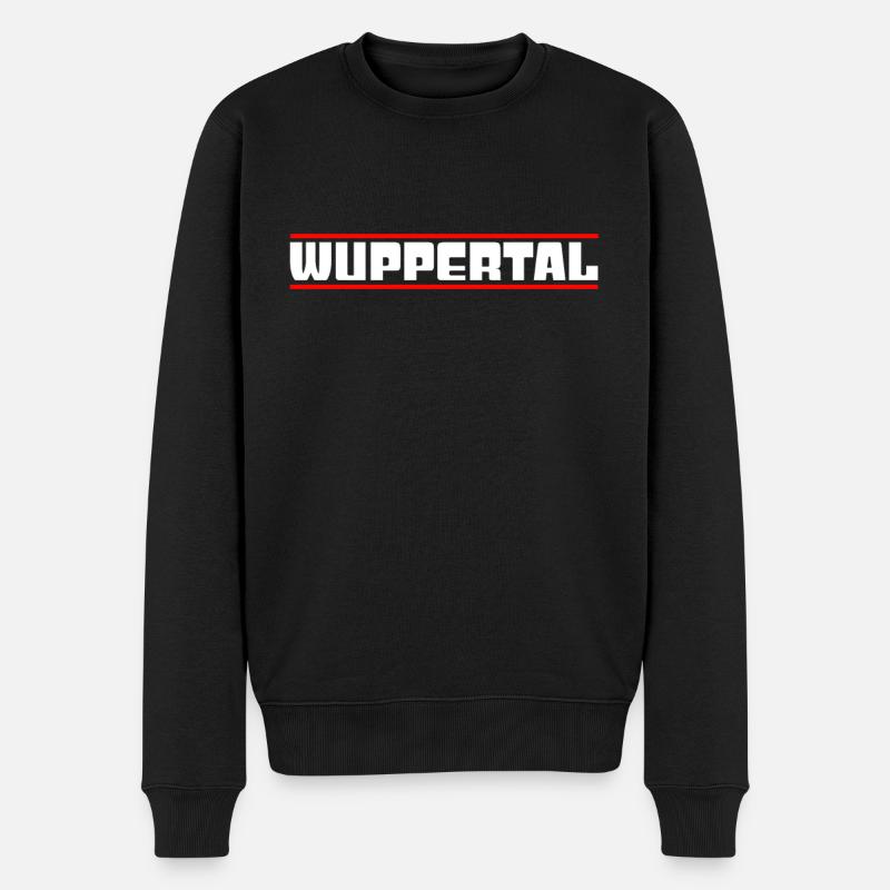 Wuppertal - Pull Premium bio Homme - noir