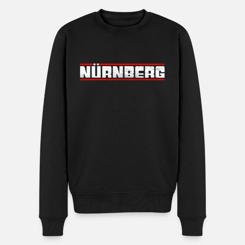 Nürnberg - Männer Premium Bio Pullover - Schwarz