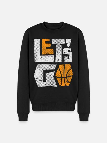 Basketball - Männer Premium Bio Pullover - Schwarz