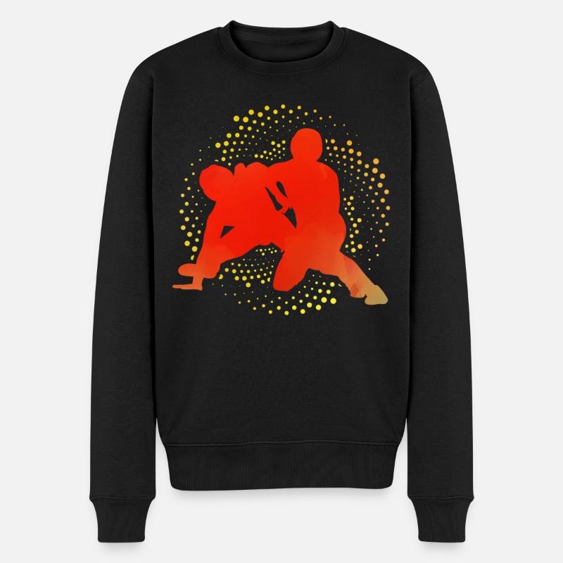 Lutte - Pull Premium bio Homme - noir