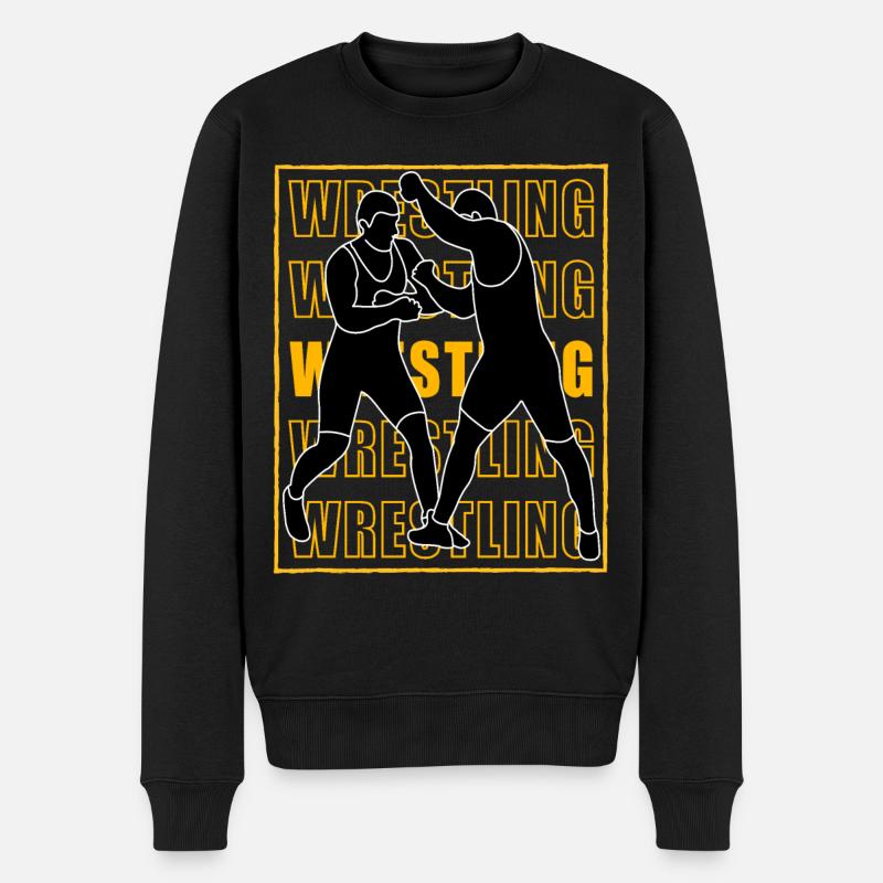 Lutte - Pull Premium bio Homme - noir