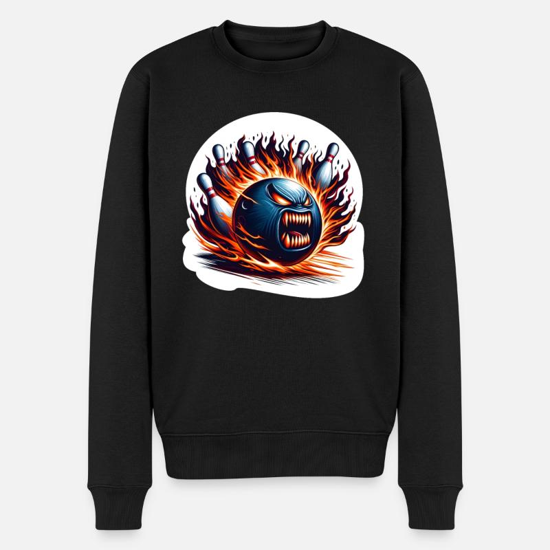 Quilles de feu - Pull Premium bio Homme - noir