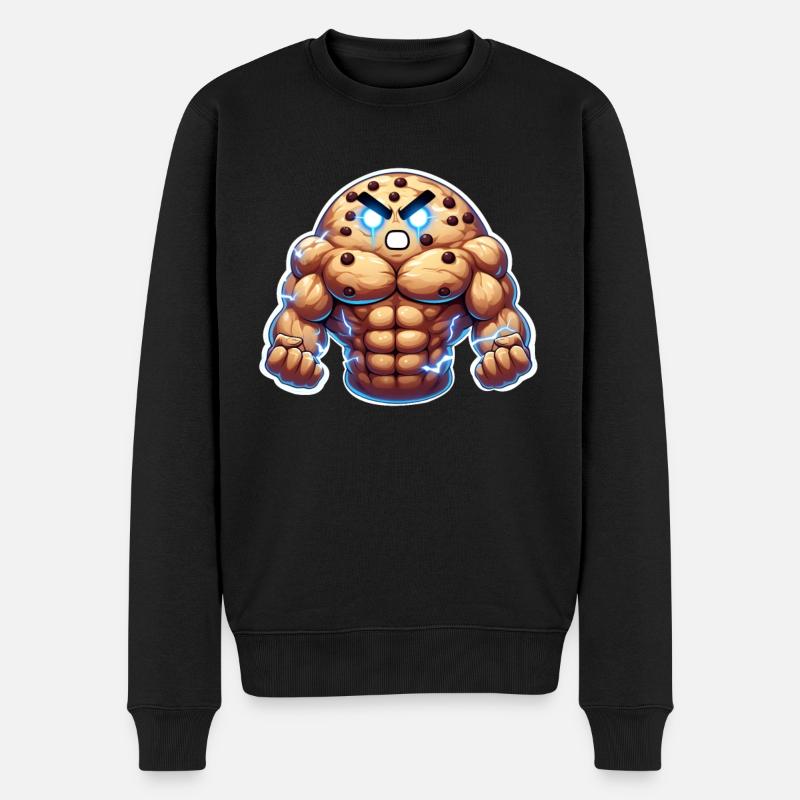 Biscuit musclé - Pull Premium bio Homme - noir