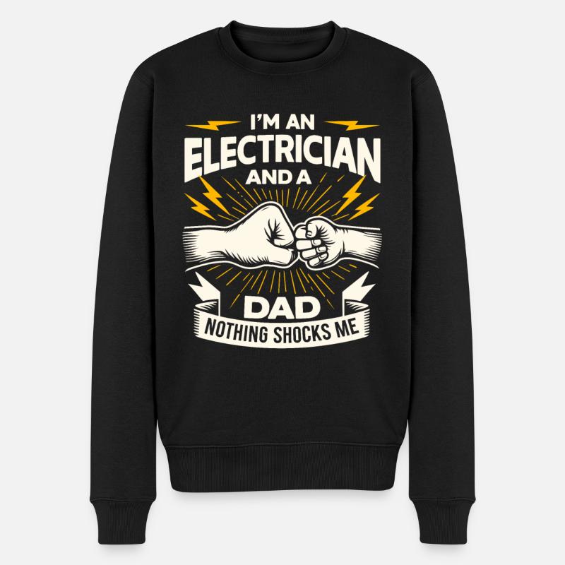 Électricien Électronicien Électricien - Pull Premium bio Homme - noir
