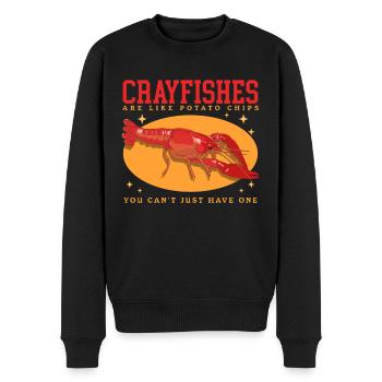Crayfish Noble Crayfish Seafood Gift - Men's Premium Organic Jumper - black - Front - Nico (187cm)