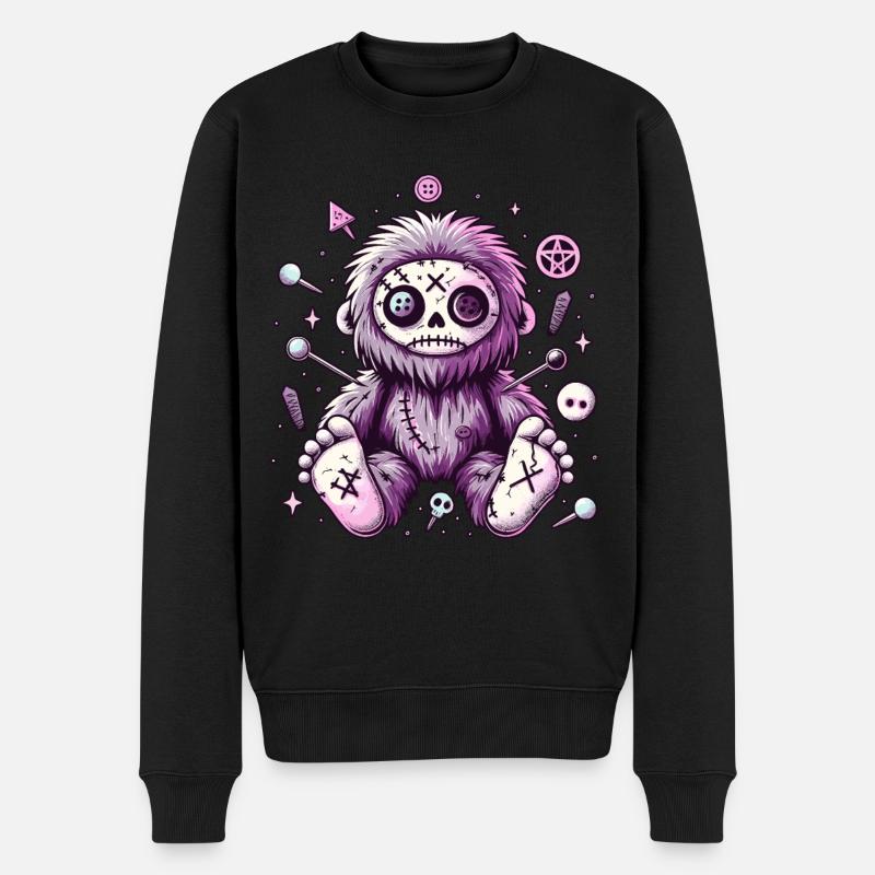 Kawaii Pastel Goth Bigfoot - Pull Premium bio Homme - noir