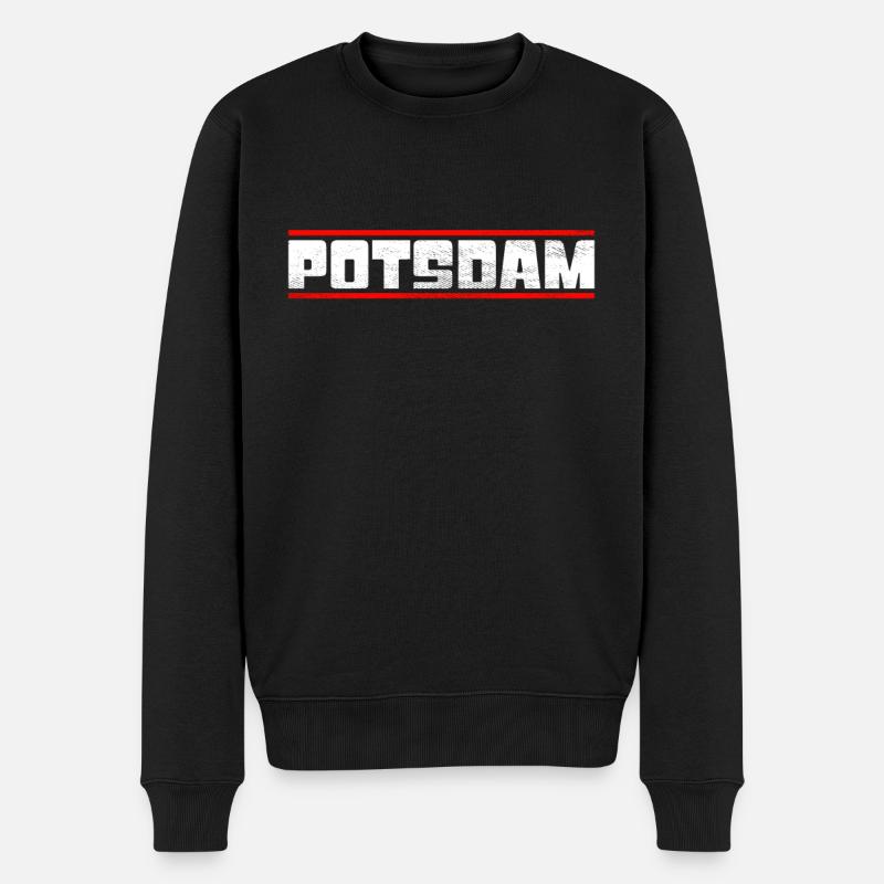 Potsdam - Pull Premium bio Homme - noir