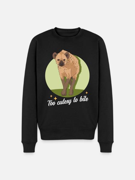 Hyena Hyena Spotted Hyena Gift - Men's Premium Organic Jumper - black