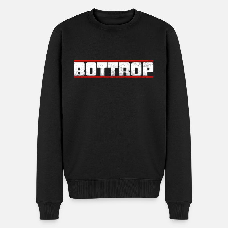Bottrop - Männer Premium Bio Pullover - Schwarz